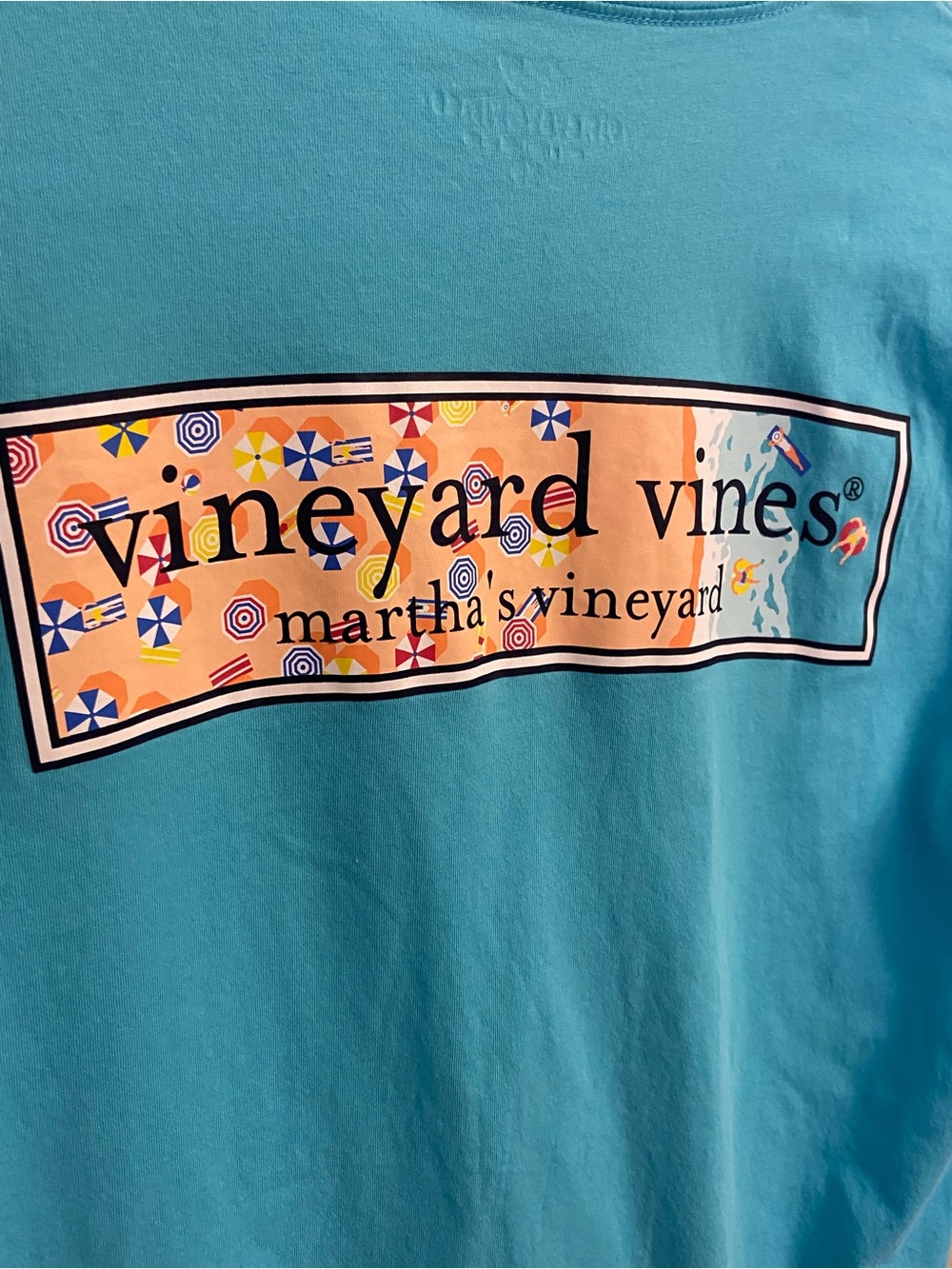 Vineyard Vines Martha’s Vineyard Pocket T‑Shirt in Turquoise XSmall, 100% Cotton